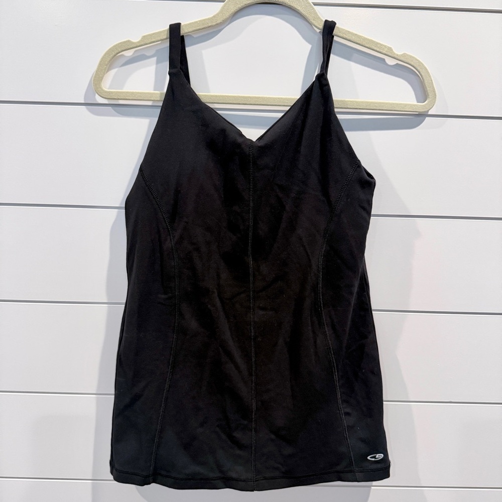 Champion Black Tank Top with V-Neck